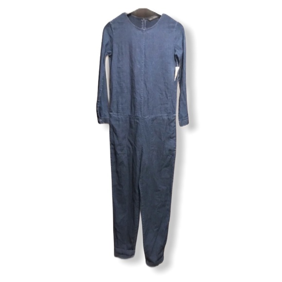 Zara Trafaluc Chambray Jumpsuit NWT